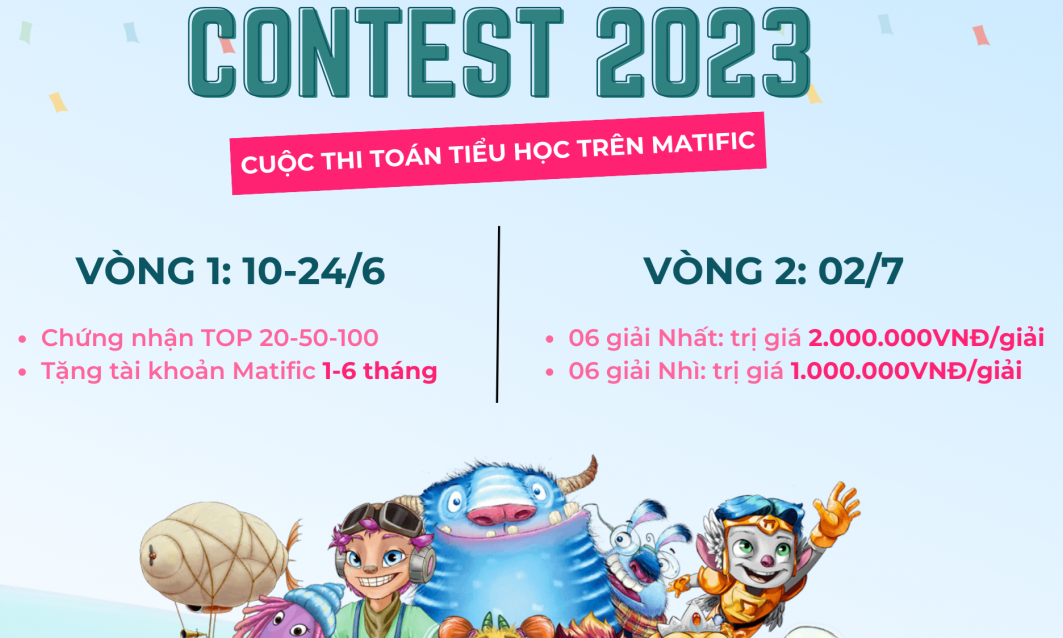 Tổng kết cuộc thi Matific Math Contest 2023